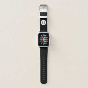 Black Branded Logo Corporate Business Company Ba Apple Watch Band