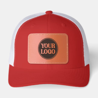 Black Branded Logo | Corporate Business Company Ba Leather Patch Hat