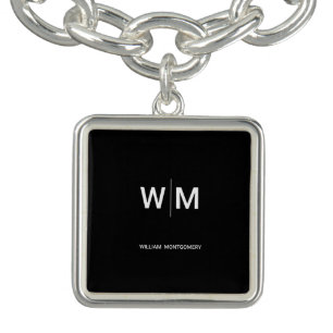 Black Branded Logo   Corporate Business Company Bracelet