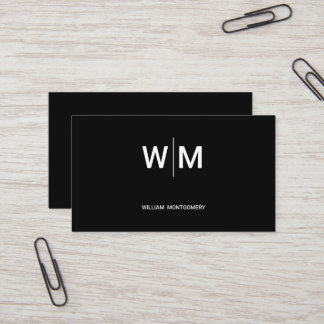 Black Branded Logo | Corporate Business Company Business Card