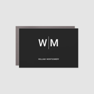 Black Branded Logo Corporate Business Company Car Magnet