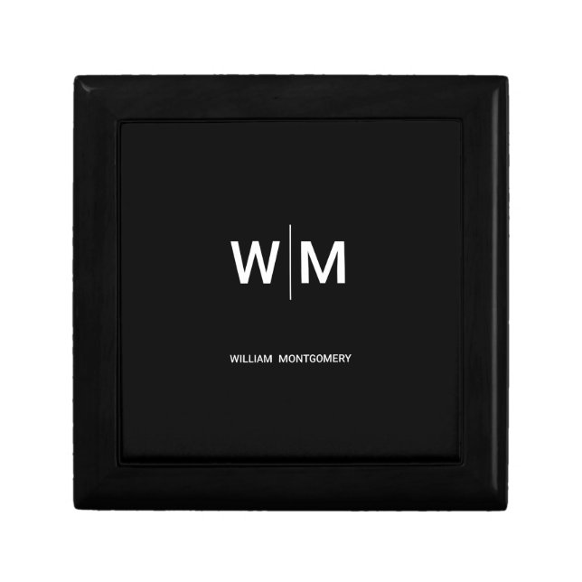 Black Branded Logo | Corporate Business Company Gift Box (Front)