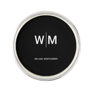 Black Branded Logo Corporate Business Company Lapel Pin