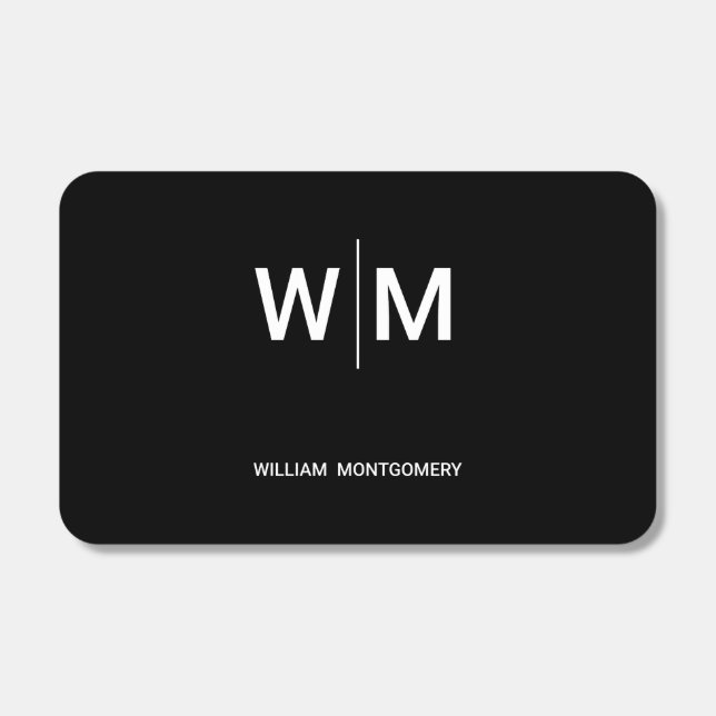 Black Branded Logo | Corporate Business Company Matchboxes (Front)