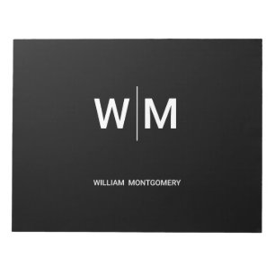 Black Branded Logo   Corporate Business Company Notepad