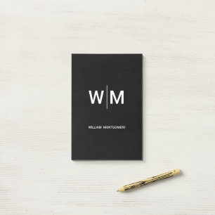 Black Branded Logo   Corporate Business Company Post-it Notes