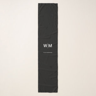 Black Branded Logo   Corporate Business Company Scarf