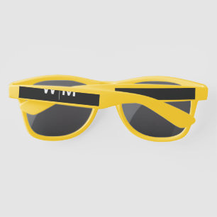 Black Branded Logo Corporate Business Company Sunglasses