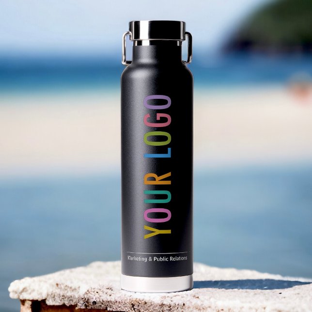 Black Branded Thor Water Bottle with Business Logo (MISOOK Thor Black Water Bottle with Logo)