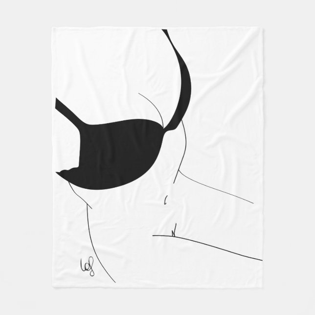 Black Brass Fleece Blanket (Front)