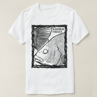 BLACK BREAM FOREVER! mono(Fish Forever series 009) T-Shirt