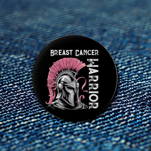 Black Breast Cancer Warrior Button (Creator Uploaded)