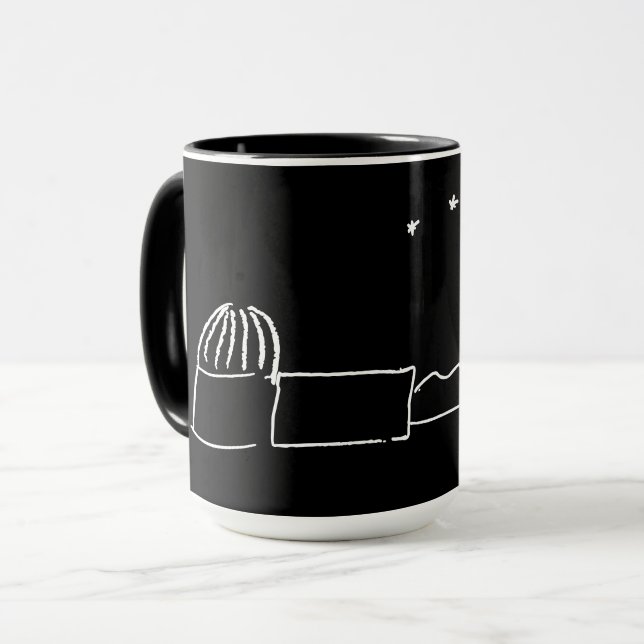 Black Breckland Astro Mug (without text) (Front Left)