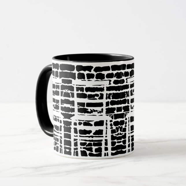 Black Brick Mug (Front Left)