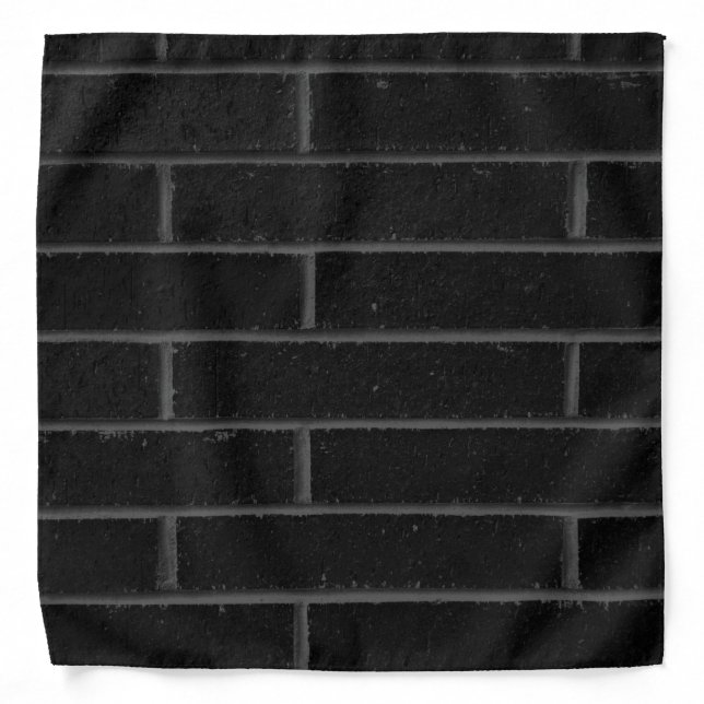 Black Brick Wall  Bandana (Front)