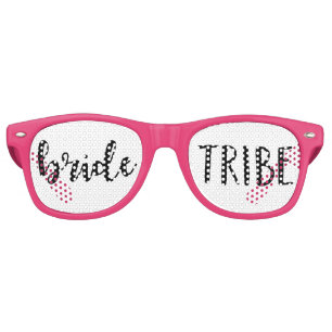 Black Bride Tribe Bachelorette Party Favors Retro Sunglasses