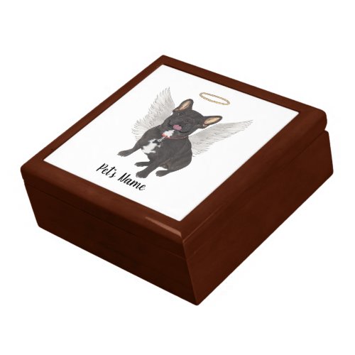 Black Brindle Frenchie Sympathy Memorial Gift Box