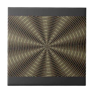 Black & brown spiral ceramic tile