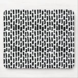 Black Brush Strokes Pattern Mouse Pad