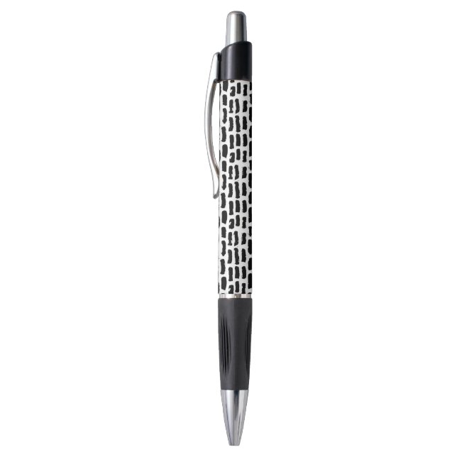 Black Brush Strokes Pattern Pen (Top (Vertical))