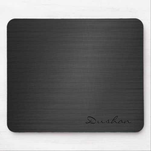 Black Brushed Metal iMouse Pad Mouse Pad