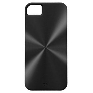 Black Brushed Metal iPhone SE/5/5s Case