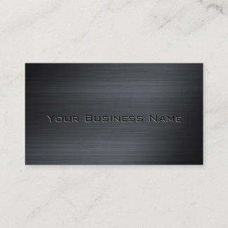 Black Brushed Metallic Corporate Business Card