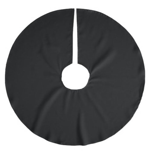 Black Brushed Polyester Tree Skirt