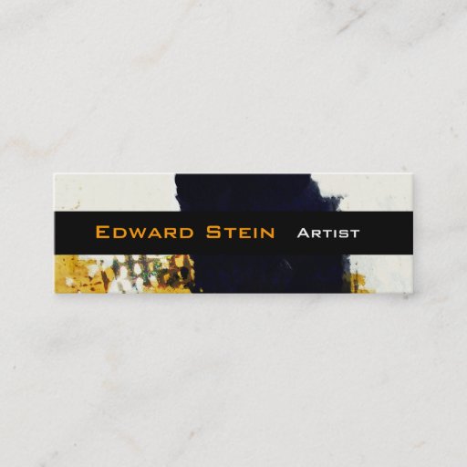 Customizable Promotional Abstract Artist Business Cards