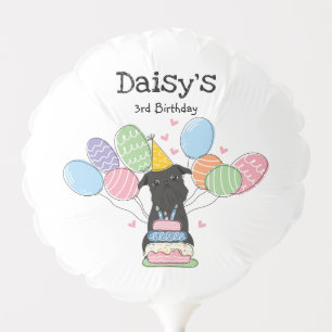 Black Brussels Griffon Birthday Party Balloon