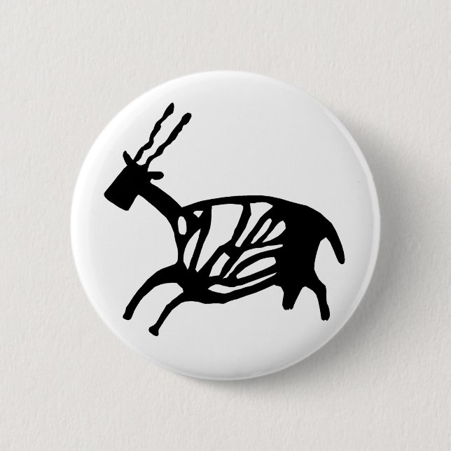 Black Buck Button (Front)