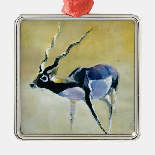 Black Buck Velavadar 1997 Metal Ornament (Front)