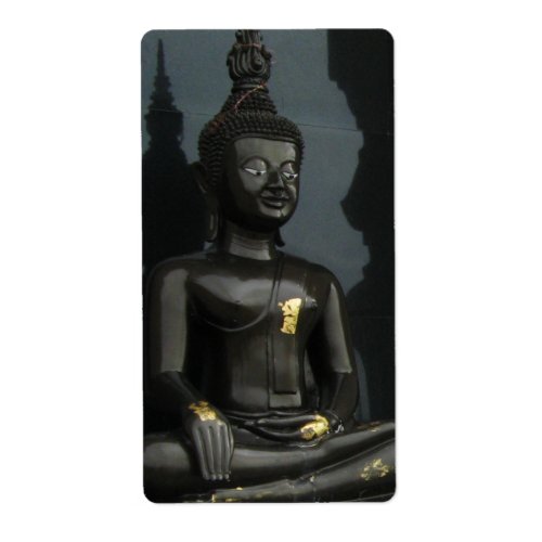 Black Buddha  Nong Khai Isaan Thailand Label