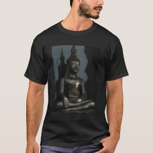 Black Buddha  Nong Khai Isaan Thailand T_Shirt