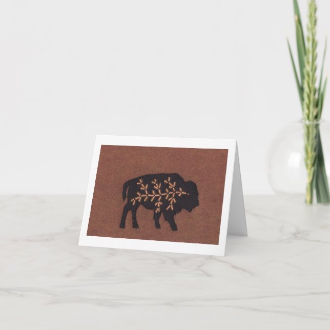 Black Buffalo on Brown Card (Front)