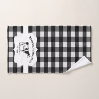 Rustic Gray Buffalo Plaid Bath Towel Set, Zazzle in 2023