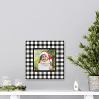 Black Buffalo Plaid Farmhouse Christmas Photo