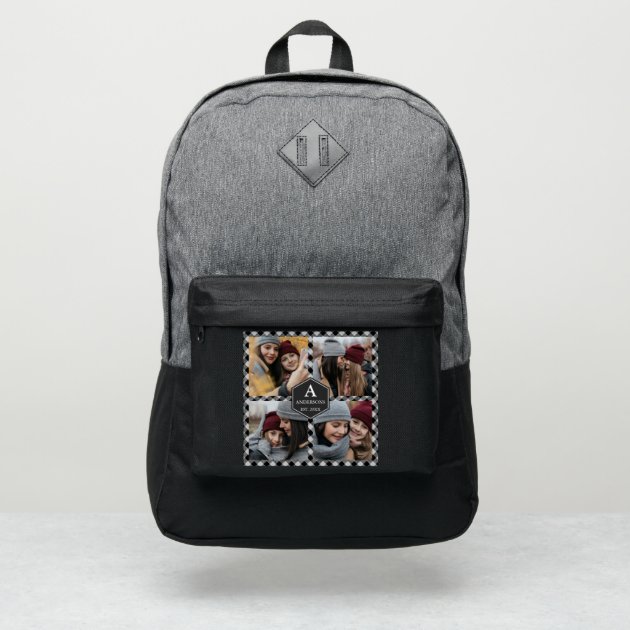 buffalo plaid backpack