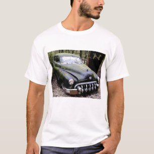 Black Buick  Car with Moss T-Shirt