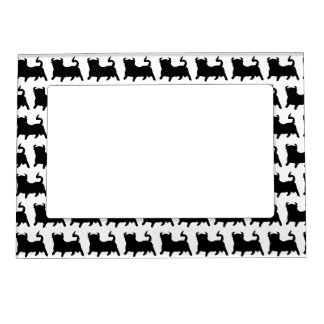 Black Bull Design Any Colour Background Magnetic Frame