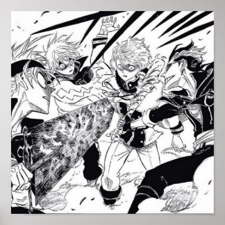 Black Bull saves Finral  Black Clover Poster