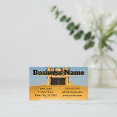 Black Bulldozer Business Card (Standing Front)