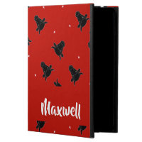 Black bulls on red powis iPad air 2 case