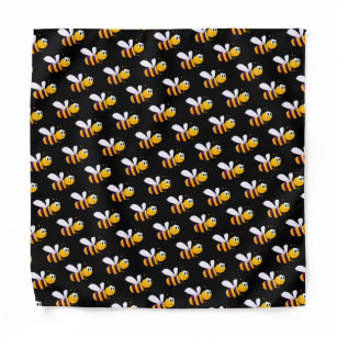 Black bumble bees cute funny bandana