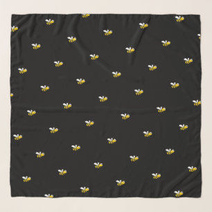 Black bumble bees cute funny scarf