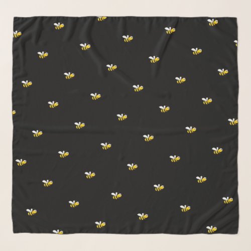 Black bumble bees cute funny  scarf