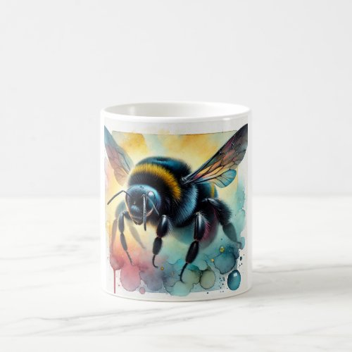 Black Bumblebee 070724AREF115 _ Watercolor Coffee Mug