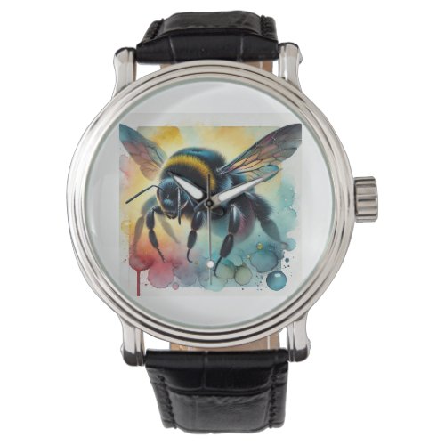 Black Bumblebee 070724AREF115 _ Watercolor Watch