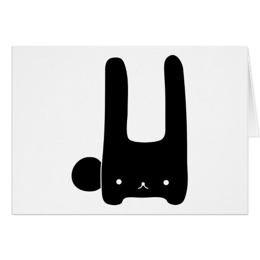 black bunny cards (Front Horizontal)