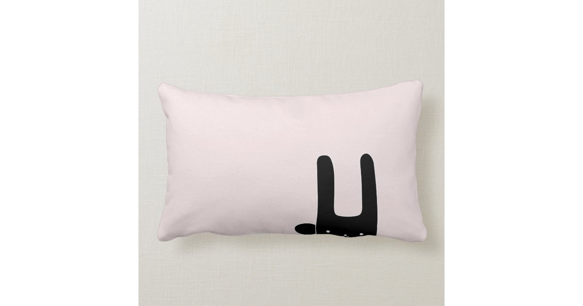 bunny lumbar pillow